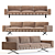 Fenix Deluxe Three-Seater Sofa 3D model small image 2