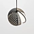 Modern Metal Pendant: Oblure Mondo 3D model small image 1