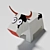 Delightful Low Poly Paper Cow 3D model small image 1