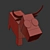 Delightful Low Poly Paper Cow 3D model small image 3