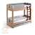 Brothers Bunk Bed: Iriska's Quality Sleep Solution 3D model small image 1