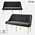 Sofa LoftDesigne 1728: Compact Metal and Fabric Seating 3D model small image 1