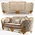 Luxurious Boboli Double Sofa: Italian Craftsmanship at Its Finest 3D model small image 2