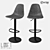 LoftDesigne 30416 Metal & Eco-leather Bar Stool 3D model small image 1