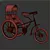 Vintage-inspired Metal & Wood Tricycle 3D model small image 3