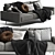 BoConcept Carlton Sofa: Scandinavian Elegance 3D model small image 2