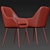 Elegant Memphis Dining Chair Set 3D model small image 2