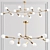 Modern Branch Chandelier: Molecular Elegance 3D model small image 1