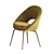 Orb Velvet Dining Chair: Elegant and Stylish 3D model small image 2