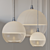 Sleek MILK Pendant Light with Assorted Sizes 3D model small image 1