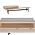 Modern Storage Bench: 158x46x55cm 3D model small image 2