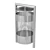 Vokzal Metal Urn: Keep Your Area Clean 3D model small image 2