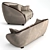 Elegant Modigliani Sofas: Luxury and Comfort 3D model small image 2