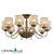 Crystal Lux Adagio PL10 - Art-Deco Style Chandelier 3D model small image 1