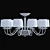 Crystal Lux Adagio PL10 - Art-Deco Style Chandelier 3D model small image 3