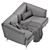 Italian Comfort: Ditre Lennox Sofa 3D model small image 3