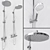 Luxury Hansgrohe Shower Systems | Crometta S Showerpipe 240 3D model small image 1