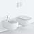 Cielo Era Wall-Hung WC: Modern and Sleek Ceramic Toilet 3D model small image 3