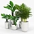 Elegant Seminyak Grey Planter: Stylish, Versatile, and High-Quality 3D model small image 2