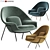 Elegant Knoll Saarinen Chair: Ultimate Comfort 3D model small image 1