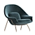 Elegant Knoll Saarinen Chair: Ultimate Comfort 3D model small image 3