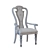 Antique White Upholstered Arm Chair 3D model small image 3