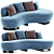 Modern Kagan Sofa | Iconic Design 3D model small image 1