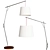 SESSO LED Floor Lamp 185/120 cm 3D model small image 1