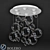 Elegant Bubble Ceiling Lamp - Bolero 3D model small image 1