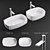 Arbi Cuir Countertop Washbasins - Elegant and Functional 3D model small image 1