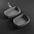 Arbi Cuir Countertop Washbasins - Elegant and Functional 3D model small image 2