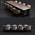 2-Piece Modern Table Set 3D model small image 1