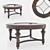 Kingston Round Cocktail Table: Elegant Traditional Design 3D model small image 2