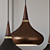 Orient Black Pendant Light by FRITZ HANSEN 3D model small image 2