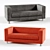 OM Sofa Alekto 3-seater: Sleek and Spacious 3D model small image 1