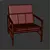 Elegant Ergonomic Atlas Armchair 3D model small image 3