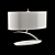 EVE 1138 OM Table Lamp: Stylish Perforated Shade, Chrome Finish 3D model small image 2