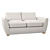 Nadeau 2 Piece Sofa Set: Elegant Comfort for Your Home 3D model small image 2