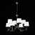 MARA 1634 OM Chandelier - Elegant Bronze Chandelier with 8 Energy-Saving Lights 3D model small image 1