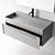 7.0 Set 2 | Wall-Mounted Drawers Vanity 3D model small image 2