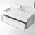 7.0 Set 2 | Wall-Mounted Drawers Vanity 3D model small image 3