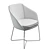 Modern Ribbon Dining Armchair 3D model small image 3