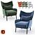 Cozy Alex Armchair: Stylish Comfort for Any Space 3D model small image 1