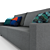 IKEA GIMMARP Sofa Bed 3D model small image 2