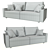 IKEA GIMMARP Sofa Bed 3D model small image 3