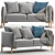 John Lewis Pillow Medium 2 Seater Sofa 3D model small image 1