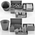 Modern Bathroom Essentials Set 3D model small image 3