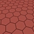 Hexagon Forest: Porcelain Tiles by EQUIPE URBAN 3D model small image 3