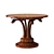 Vintage Wooden Center Table 3D model small image 2