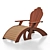 Adirondack Chair and Ottoman Set 3D model small image 1